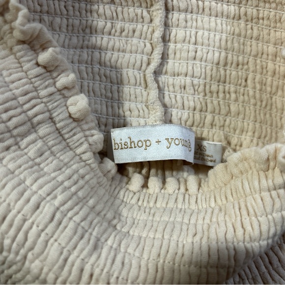 Anthropologie bishop + young Cream Seersucker Casual Pants - Picture 5 of 6